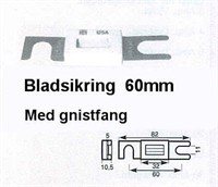 Bladsikring 80A  60 mm. Med gnistfang